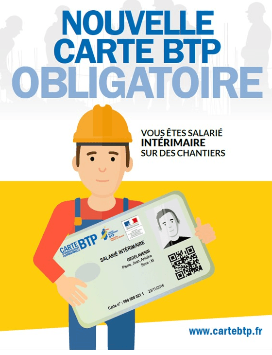 Carte BTP obligatoire